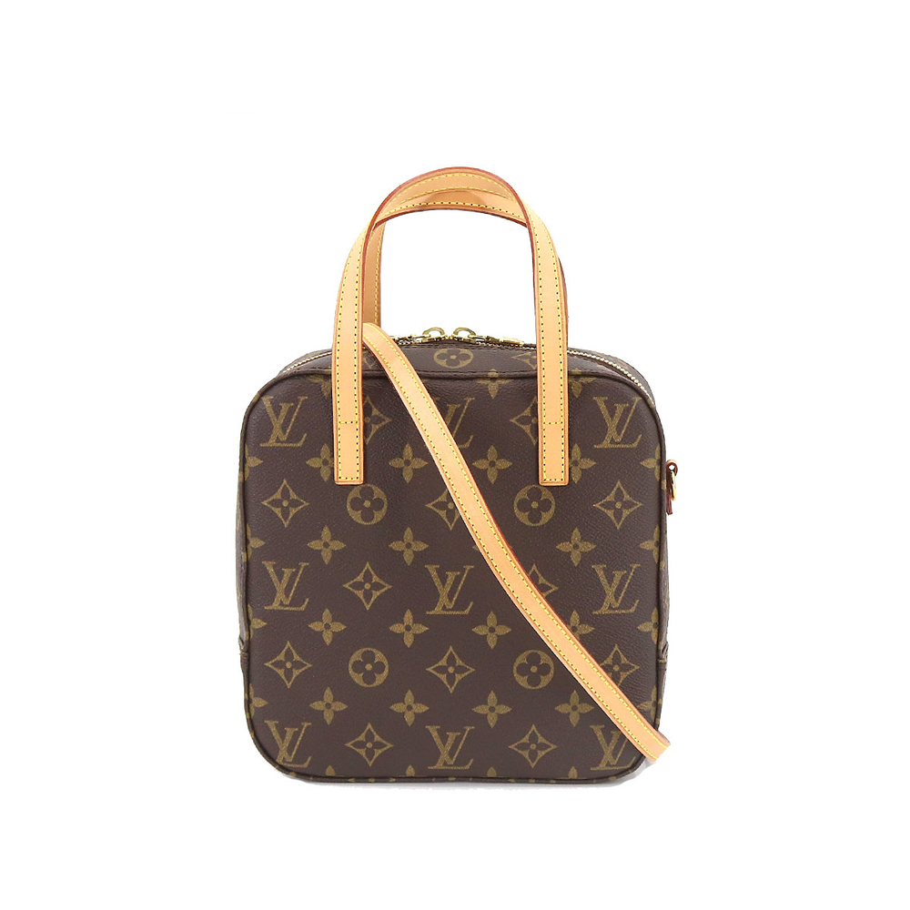Louis Vuitton Monogram Spontini 2way Hand Shoulder Bag Brown